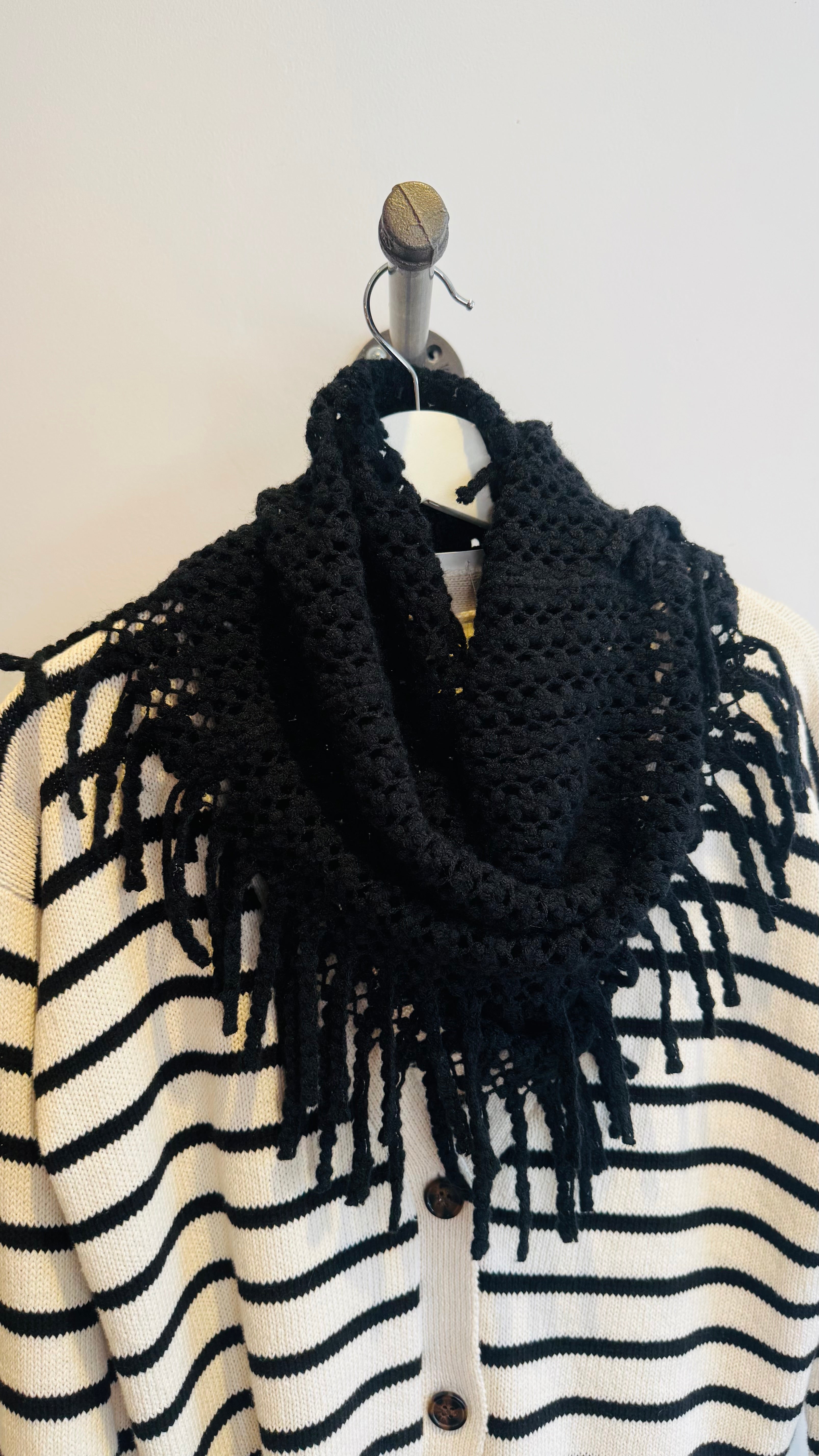 Mini Tube Fringe Scarf