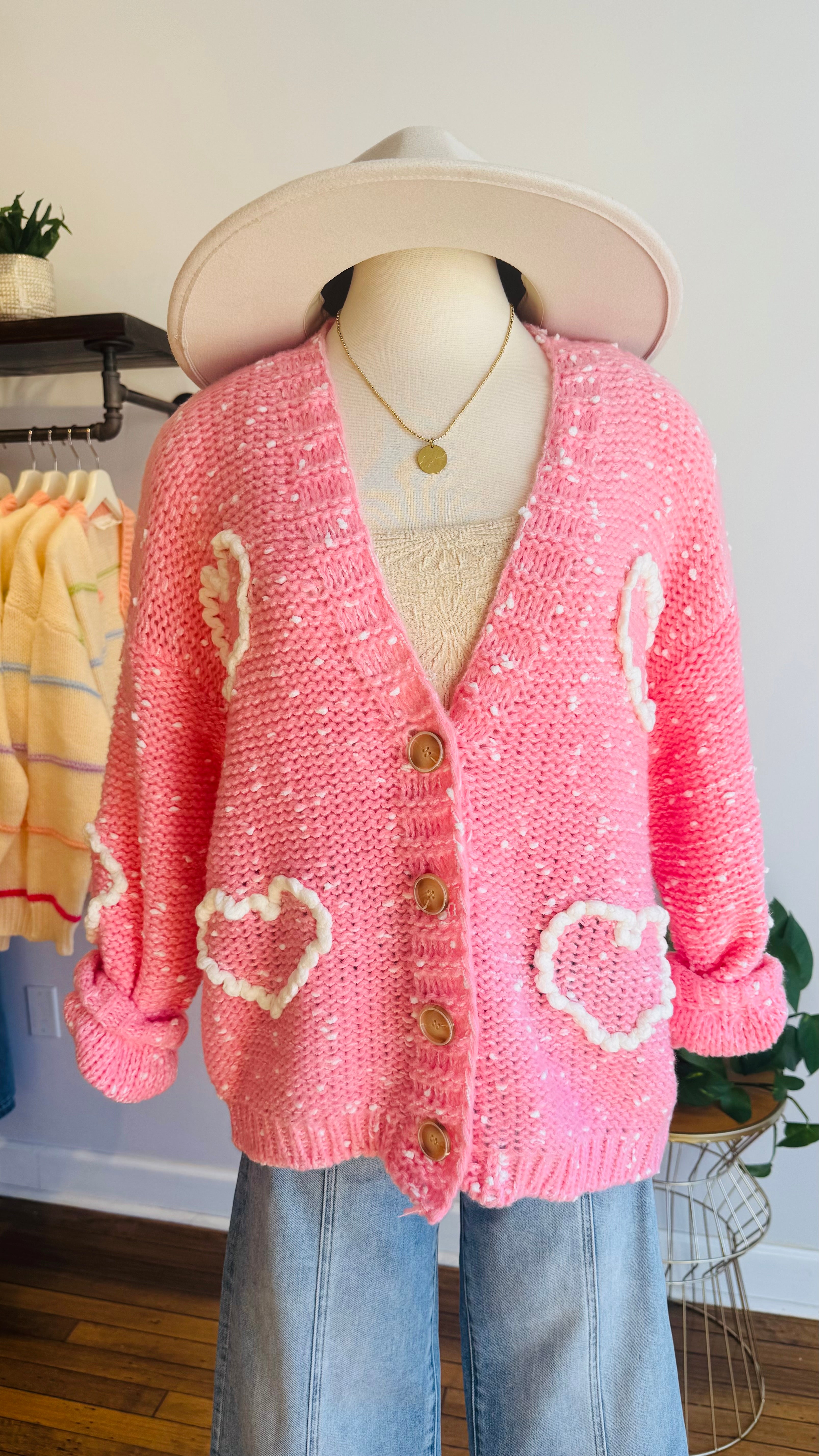 Sweetheart V-Neck Cardigan