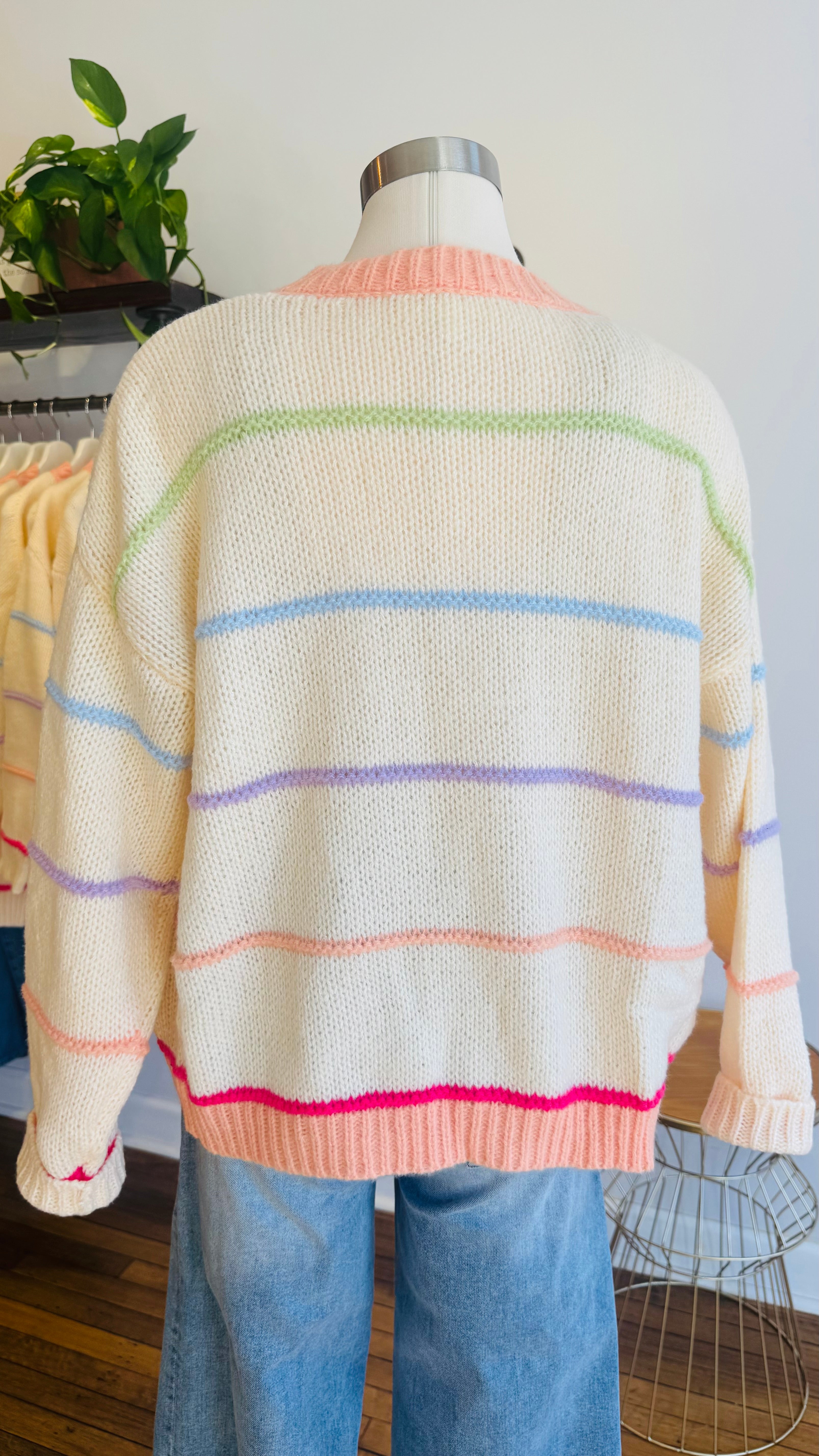 Dreamy Rainbow Open Cardigan